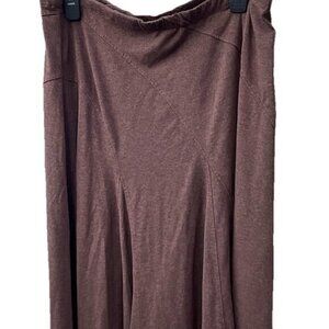 Vintage White Stag Layer Embroidered Long Skirt Brown Stretchable Women’s Size L